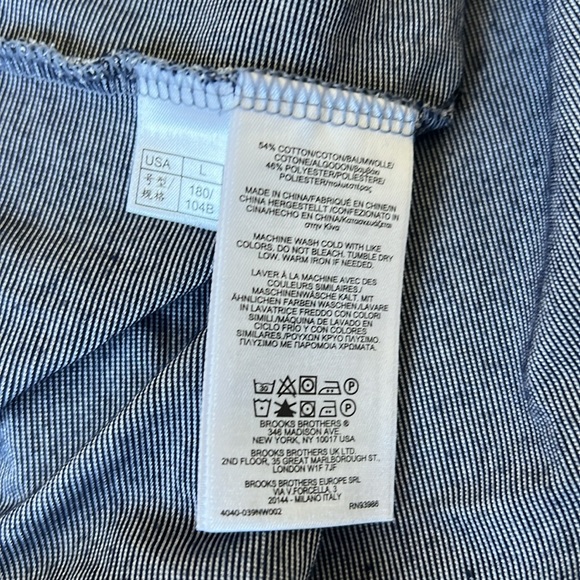 Brooks Brothers slim fit size large shirt navy blue - Picture 7 of 7